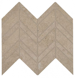 Marazzi - Modern Formation OVERLAND BEIGE Chevron Mosaic Tile (Matte Finish)