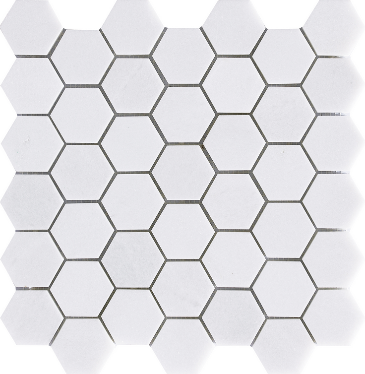 PD172 - HF Project Deco Thassos Hexagon Mosaic - Happy Floors Thassos ...