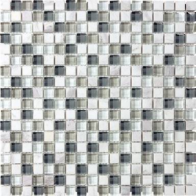 3001-0116-0 - Bliss Iceland Glass Stone Blend Mosaic Tile - Anatolia ...