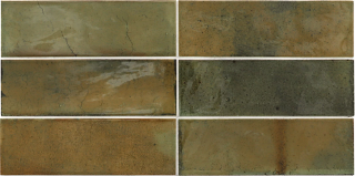 Equipe - 2-1/2"x8" Hanoi WILD OLIVE Ceramic Wall Tile (Glossy Finish)