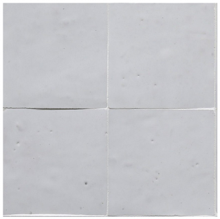 Zin 4"x4" ATLAS SNOW Classic Zellige Glossy Wall Tile