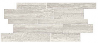 Panaria - Flow ICE Porcelain Muretto Mosaic Tile (12"x28" Sheet - Matte Finish)