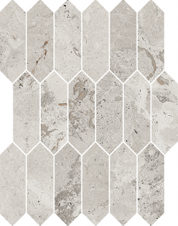 Happy Floors - Eva PEBBLE Natural Picket Mosaic Tile (Matte Finish - 11.5"x11" Sheet)