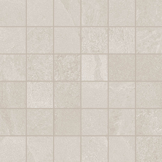 Unicom Starker - 2"x2" Brazilian Slate STORM BEIGE Porcelain Mosaic Tile (Matte Finish -  11-3/4"x11-3/4" Sheet)