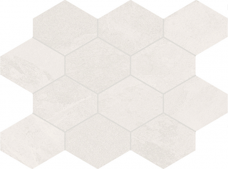 Unicom Starker - 3" Brazilian Slate STORM BEIGE Porcelain Hexagon Mosaic Tile (Matte Finish -  10"x13" Sheet)