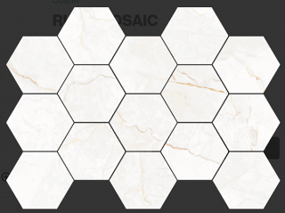 Happy Floors - Statik RUST Porcelain Hexagon Mosaic Tile (Matte Finish - 10"x14" Sheet)