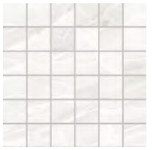 Emil - 2"x2" Tele Di Marmo WHITE PARADISO Porcelain Mosaic Tile (Matte Finish - 12"x12" Sheet)