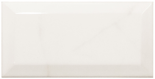 Equipe - 3"x6" CARRARA METRO Ceramic Wall Tile (Glossy Finish - Beveled Edges)