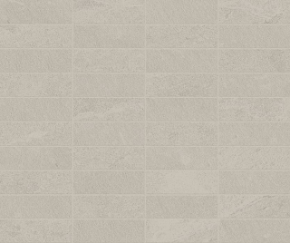 Milestone - 1"x3" Net-Zero GREY Porcelain Mosaic Tile (Matte Finish - 11.7"x11.7" Sheet)