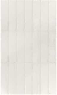 Ergon - 2-3/8""x9-7/16" Essential Brick BIANCO Ceramic Wall Tile (Glossy Finish)