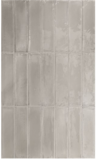 Ergon - 2-3/8""x9-7/16" Essential Brick GRIGIO Ceramic Wall Tile (Glossy Finish)