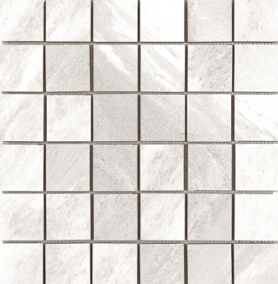 Happy Floors - 2"x2" Waves CLOUD Porcelain Mosaic Tile (Matte Finish - 12"x12" Sheet)