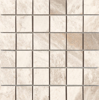 Happy Floors - 2"x2" Waves SAND Porcelain Mosaic Tile (Matte Finish - 12"x12" Sheet)