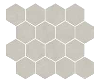 Gazzini - 3" Tinteunite GREY Porcelain Hexagon Mosaic Tile (Matte Finish - 11.8"x10.2" Sheet)