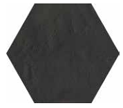 Gazzini - 10"x8.8" Tinteunite BLACK Porcelain Hexagon Tile (Matte Finish - Rectified Edges)