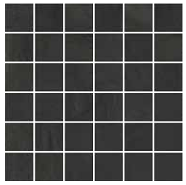 Gazzini - 2"x2" Tinteunite BLACK Porcelan Mosaic Tile (Matte Finish - 11.8"x11.8" Sheet)